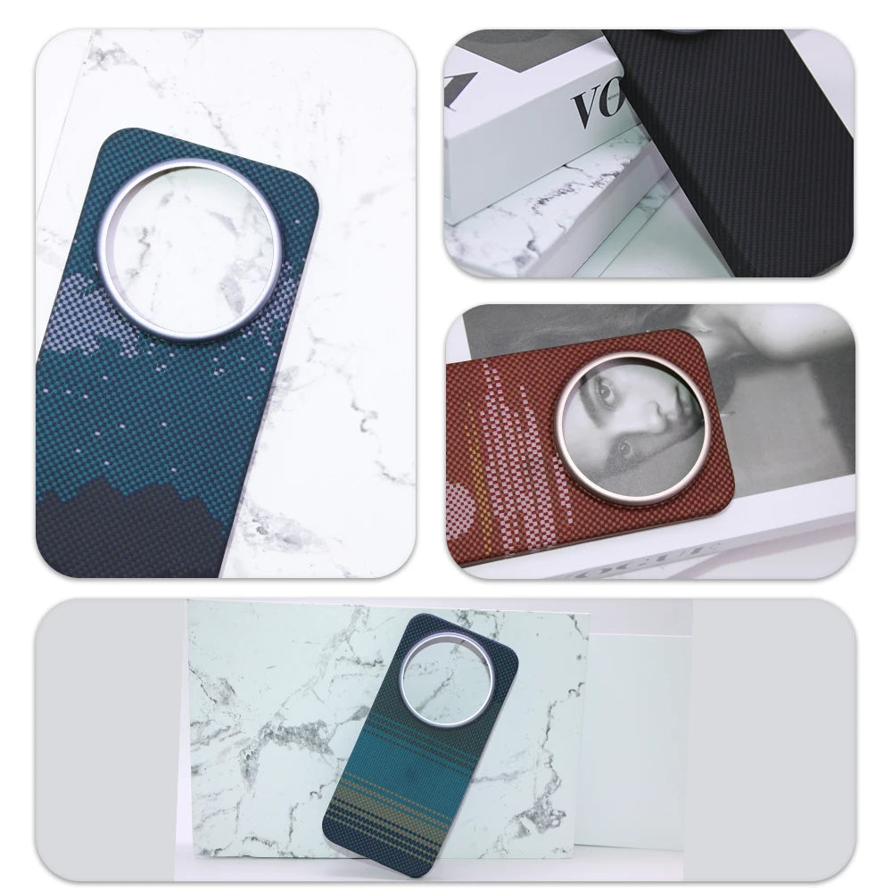 Aramid Carbon Fiber Case for Xiaomi 17 Ultra Cases Ultra-thin Shock-proof Aramid Fiber Cover Protective Shell Phone Accessories