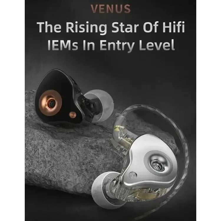 SGOR VENUS Dynamic Earphones HIFI Super Bass In-Ear Monitor Earbuds Sport Noise Cancelling Music Headset