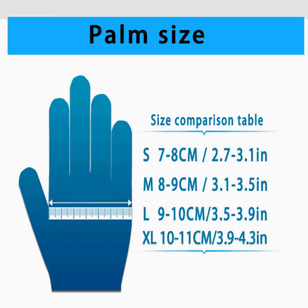 20/50/100 Pure Nitrile Gloves, Disposable Powder-Free Latex Gloves for Home Cleaning, Beauty Salons, Work, and Kitchen Use