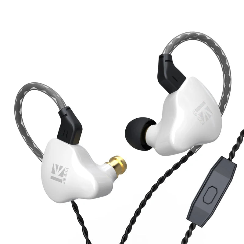 KBEAR KS1 KS2 Wired Earphone Dual Magnetic Circuit Dynamic Gaming Headphones In Ear Monitor Music Earbuds Headset KBEAR TFZ IEMs