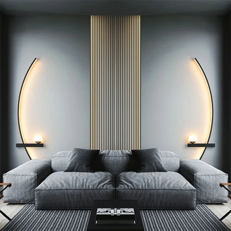 Smart LED Wall Lamp 55/105CM Remote Control Left Right Lighting Bedside Wall Sconces Bedroom Living Room Home Led Lights Lustre